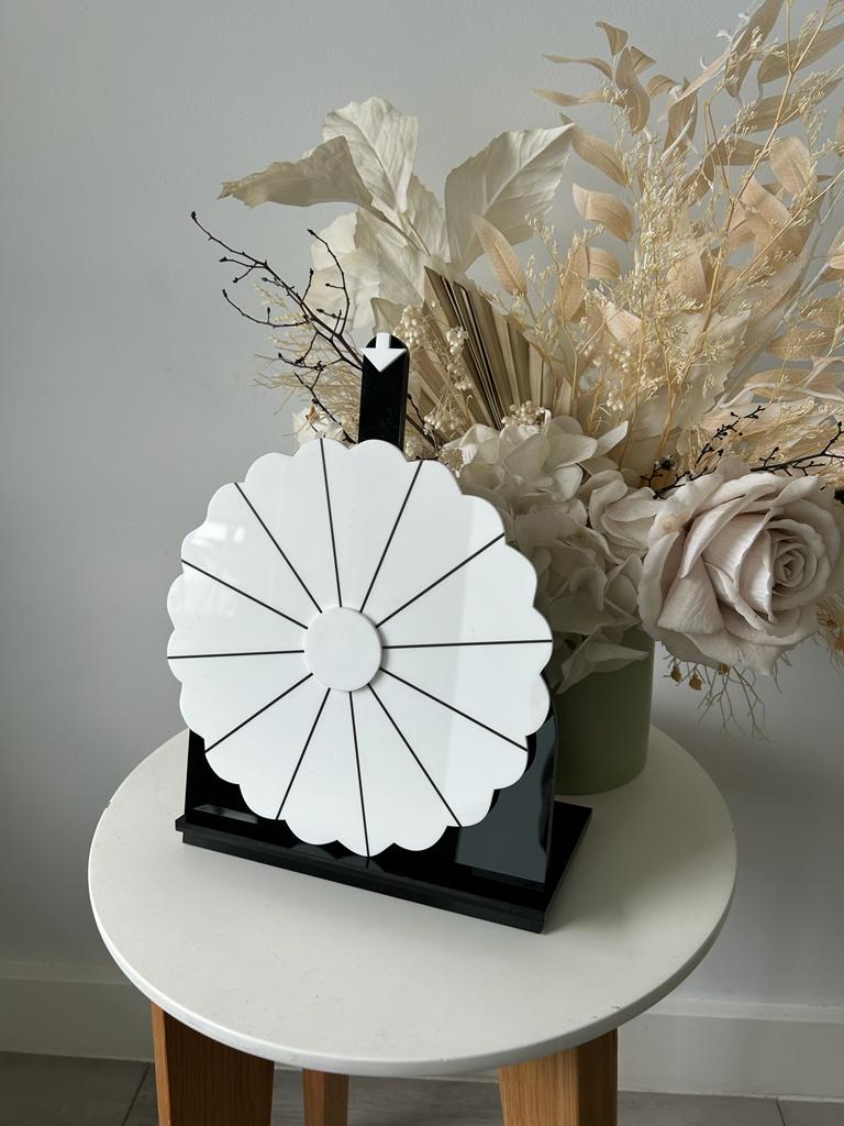 Scalloped Spin the wheel - Blank or Custom Style (small) - Luxe Decor by Lisa