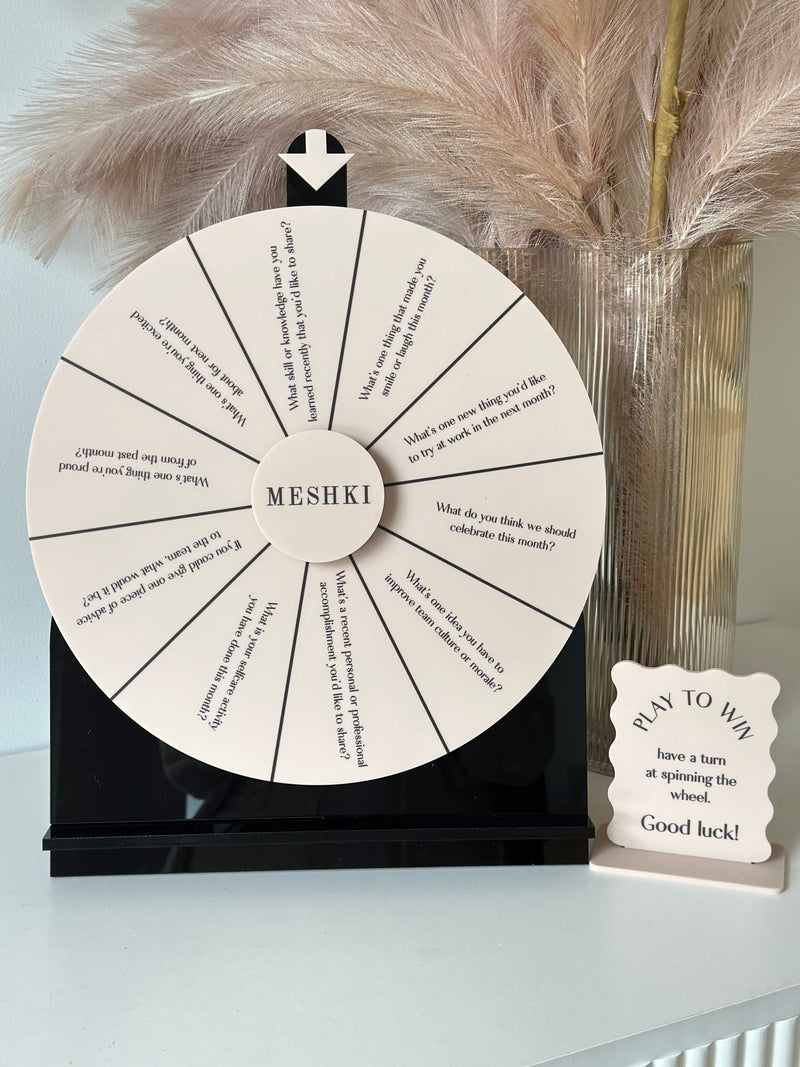 Spin the wheel - Blank or Custom Style - Medium Size - Luxe Decor by Lisa