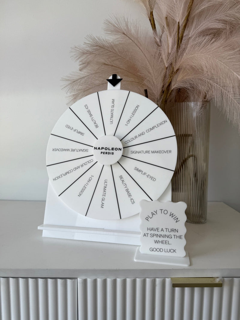 Spin the wheel - Blank or Custom Style - Medium Size - Luxe Decor by Lisa