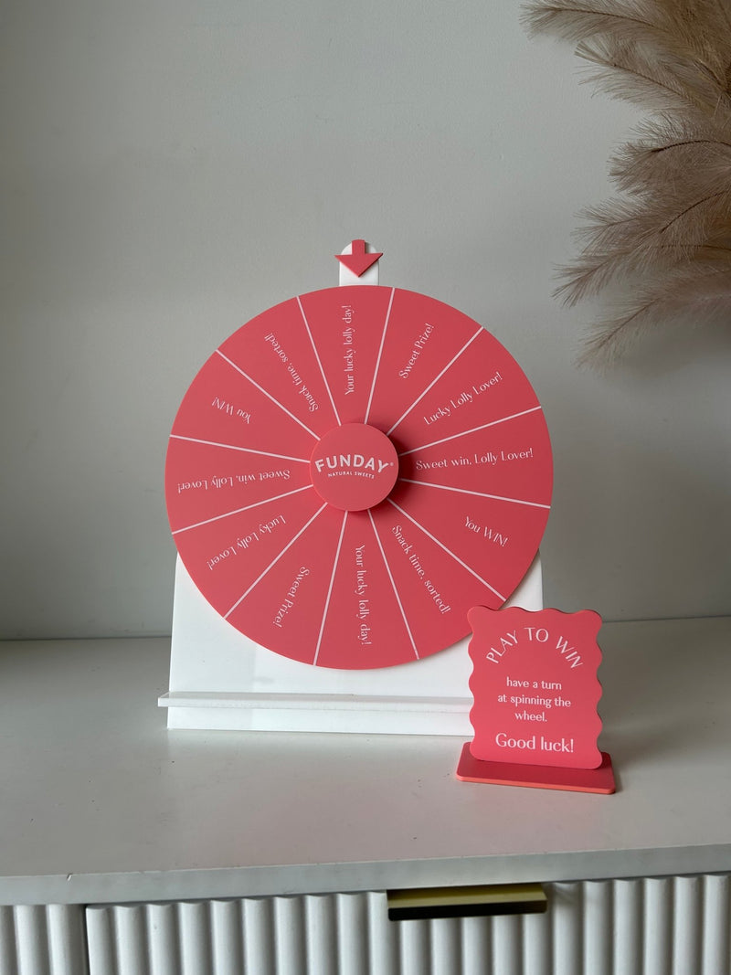 Spin the wheel - Blank or Custom Style - Medium Size - Luxe Decor by Lisa