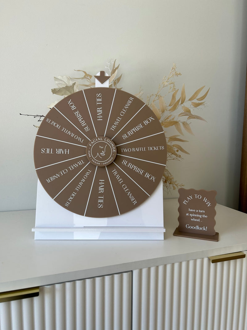 Spin the wheel - Blank or Custom Style - Medium Size - Luxe Decor by Lisa