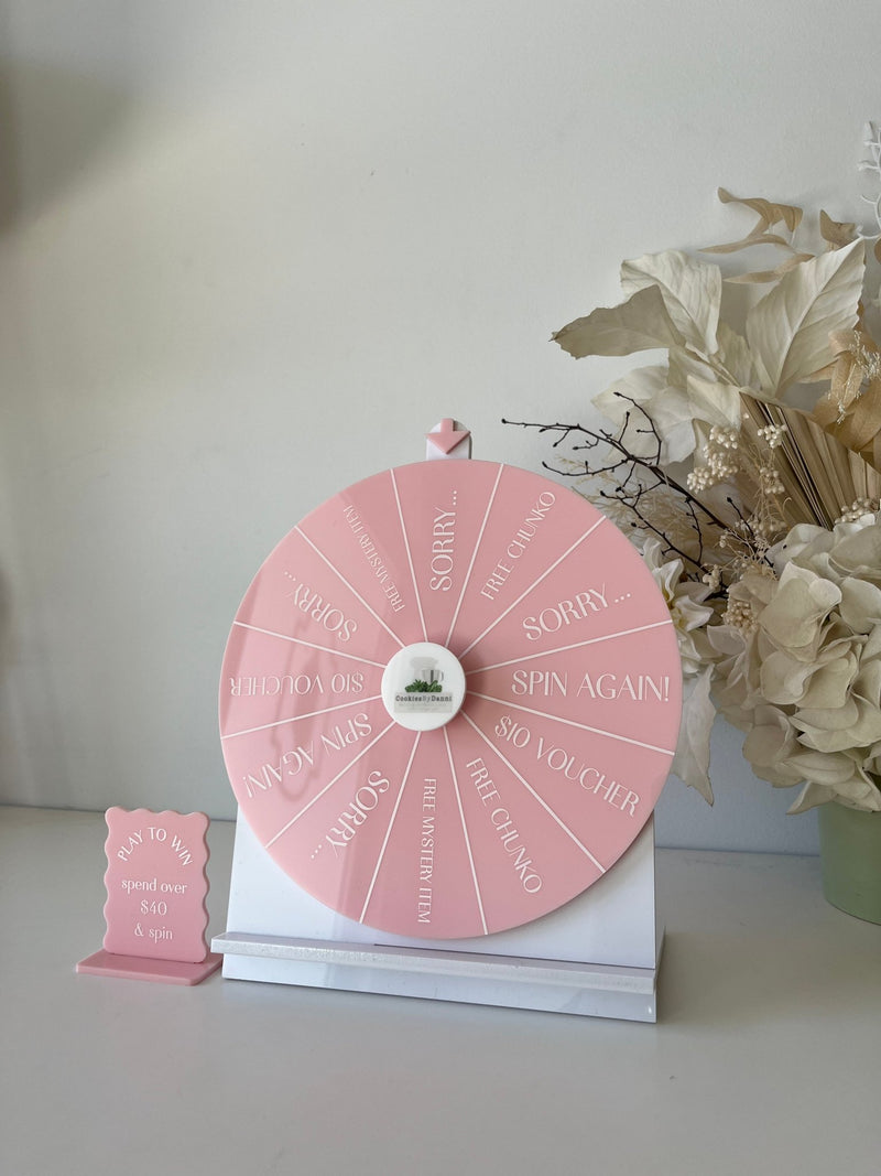 Spin the wheel - Blank or Custom Style - Small Size - Luxe Decor by Lisa