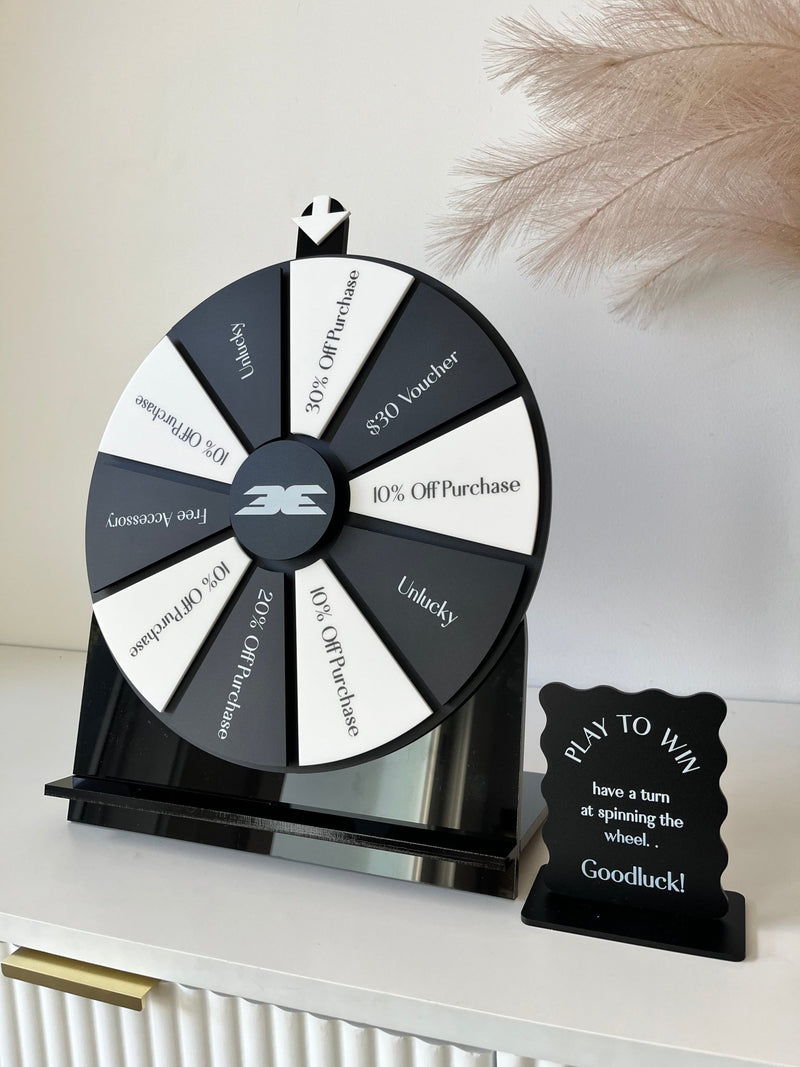 Spin the wheel - Custom Style - Medium Size, Double Coloured (10 spots) - Luxe Decor by Lisa