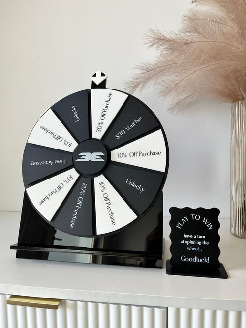 Spin the wheel - Custom Style - Medium Size, Double Coloured (10 spots) - Luxe Decor by Lisa