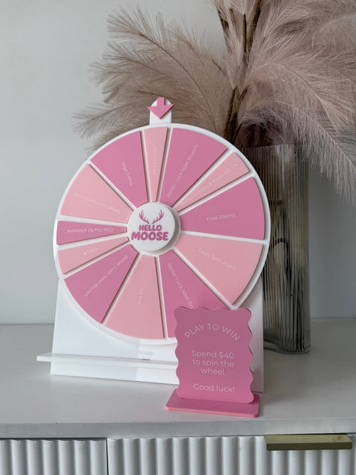 Spin the wheel - Custom Style - Medium Size, Double Coloured (12 spots, 8 Large, 4 Small) - Luxe Decor by Lisa