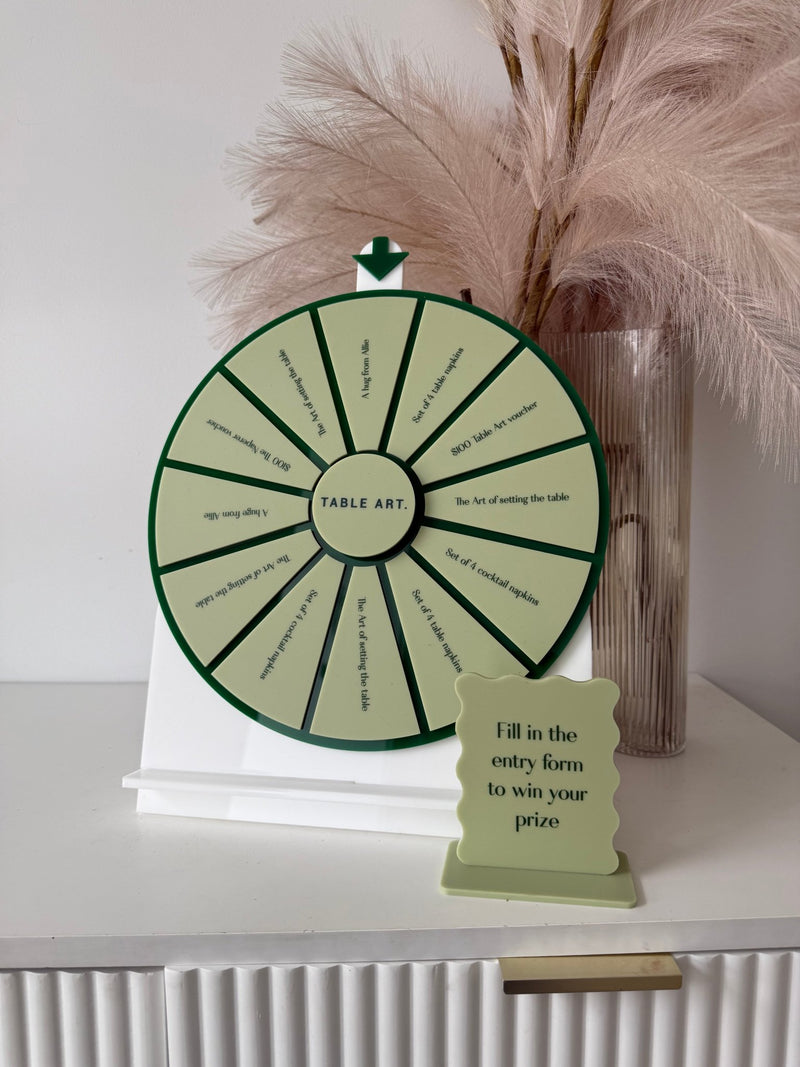 Spin the wheel - Custom Style - Medium Size, Double Coloured (12 spots) - Luxe Decor by Lisa