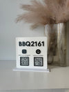 Square 2 QR + Logo Sign - Luxe Decor by Lisa