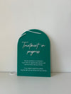 Treatment in Progress Business Sign Wall Hanging - Luxe Decor by Lisa
