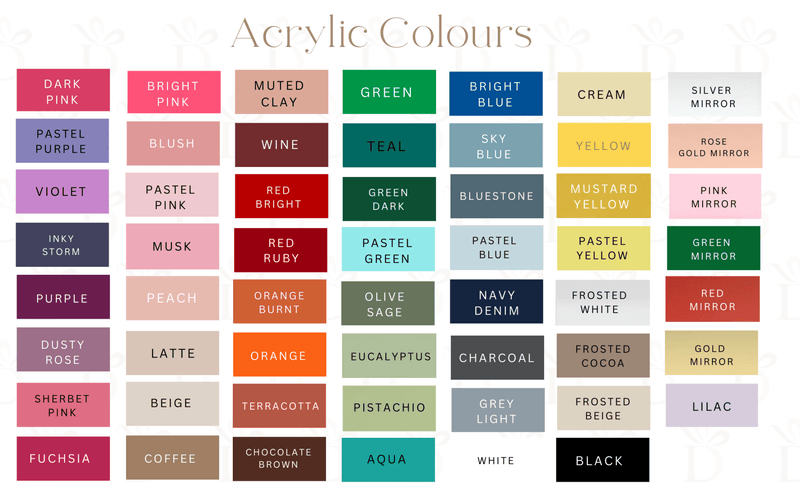 Triple Layer Acrylic Names - Luxe Decor by Lisa