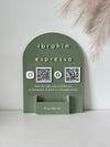 Wall Logo, 2 QR’s and Card Holder Arch - Luxe Decor by Lisa