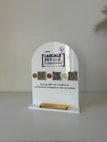 Wall Logo, 3 QR’s and Card Holder Arch - Luxe Decor by Lisa