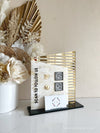 2 in 1 Doubled Modern Social Sign + Card Holder - Luxe Decor by Lisa