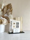 2 in 1 Doubled Modern Social Sign + Card Holder - Luxe Decor by Lisa