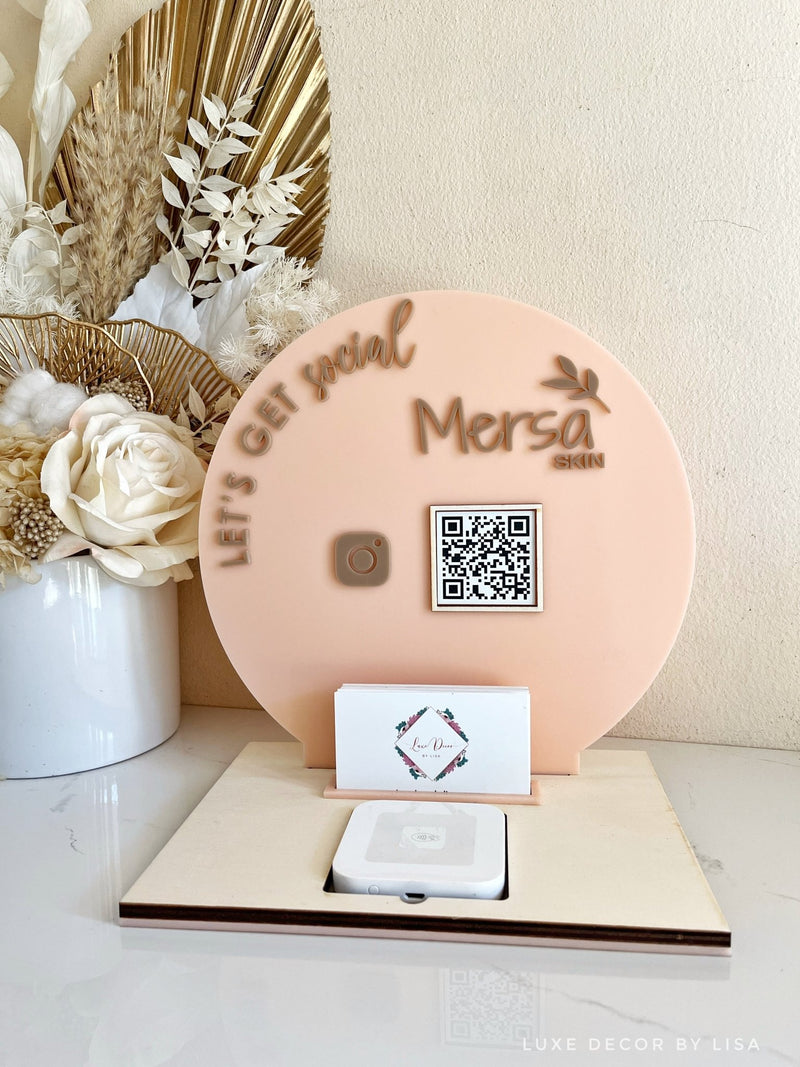 3 in 1 Round Social, Cards and Square Sign - Luxe Decor by Lisa