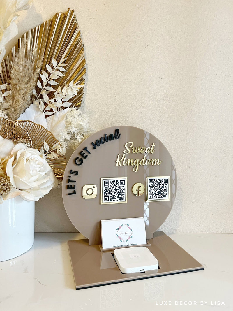 3 in 1 Round Social, Cards and Square Sign - Luxe Decor by Lisa