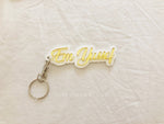 3D Acrylic Name Keyrings - Luxe Decor by Lisa