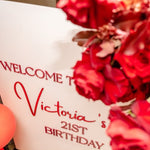 3D Event Sign Style Acrylic Rectangle - Luxe Decor by Lisa