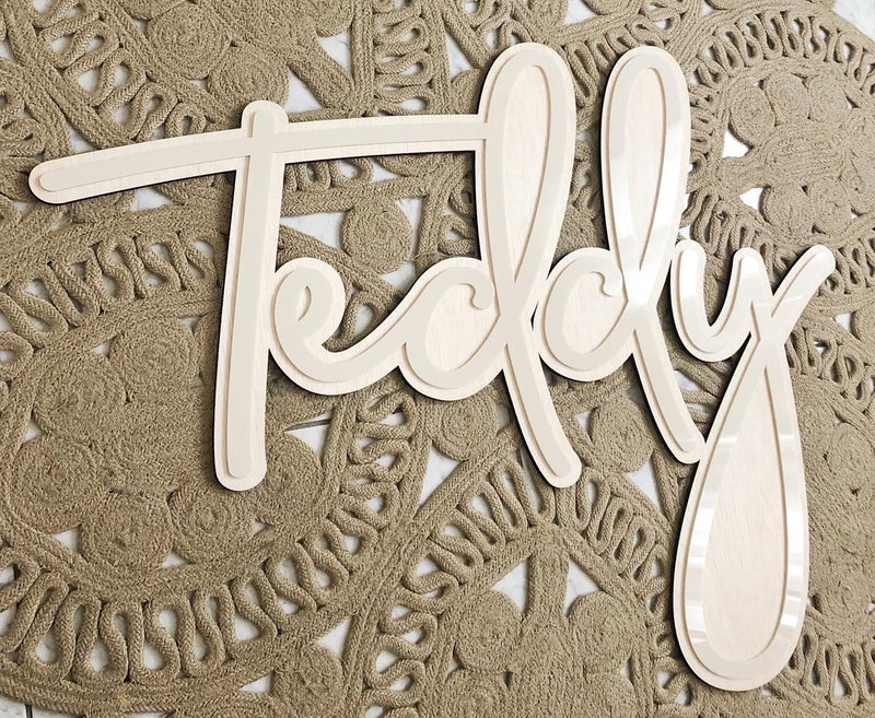 3D Kids Name Signs - Plywood - Luxe Decor by Lisa