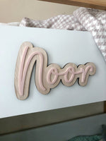 3D Kids Name Signs - Plywood - Luxe Decor by Lisa