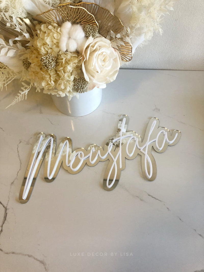 3D Layered Acrylic Names + Words - Luxe Decor by Lisa