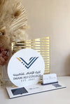 4 in 1 Modern Logo, QR, Cards and Square Dock Sign - Luxe Decor by Lisa