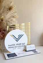 4 in 1 Modern Logo, QR, Cards and Square Dock Sign - Luxe Decor by Lisa