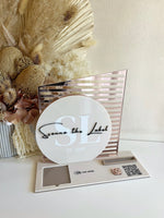 4 in 1 Modern Logo, QR, Cards and Square Dock Sign - Luxe Decor by Lisa