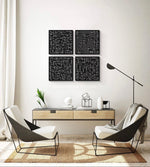 4 Quls Islamic Calligraphy Squares Set - Luxe Decor by Lisa