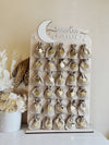 Advent Ramadan Countdown Till Eid Freestanding with Bags - white + gold - Luxe Decor by Lisa