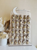 Advent Ramadan Countdown Till Eid Freestanding with Bags - white + gold - Luxe Decor by Lisa