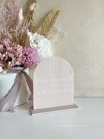 Arch Custom Signs Acrylic Market/Pop Up Stall Business Signs - Luxe Decor by Lisa