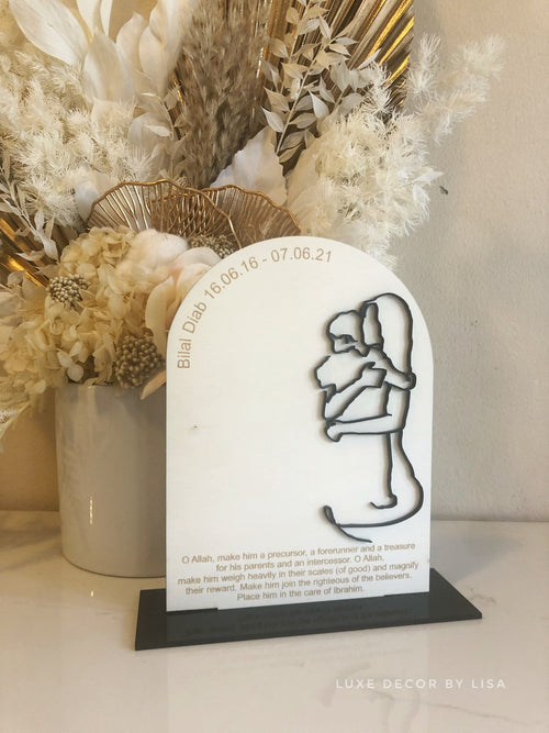 Arched Memorial Sign Version 2 - Luxe Decor by Lisa