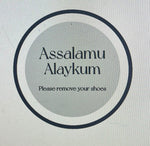 Bordered Circle Assalamu Alaykum Door Sign - Luxe Decor by Lisa