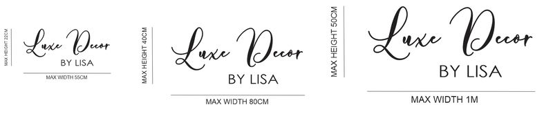 Business Logo Acrylic Signage - Luxe Decor by Lisa