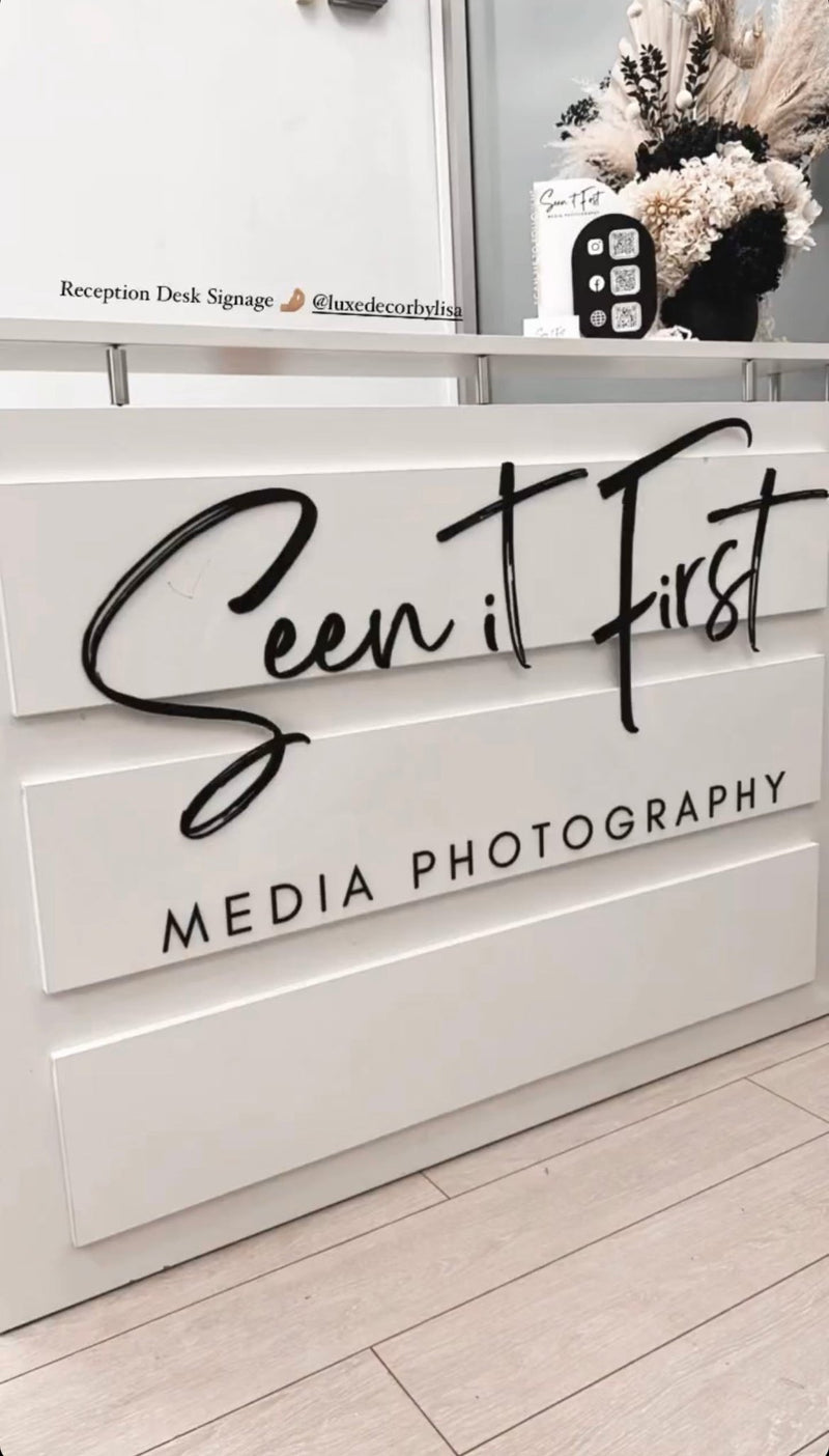 Business Logo Acrylic Signage - Luxe Decor by Lisa