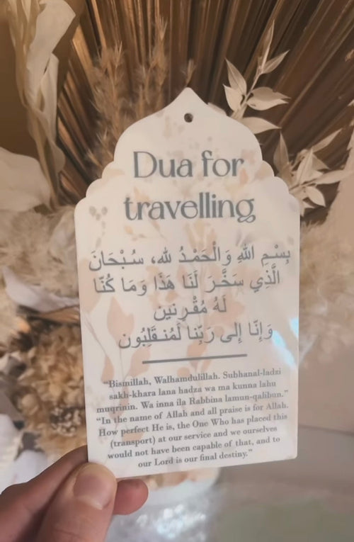 Car Hanger - Dua for Travelling Style 1 - Luxe Decor by Lisa