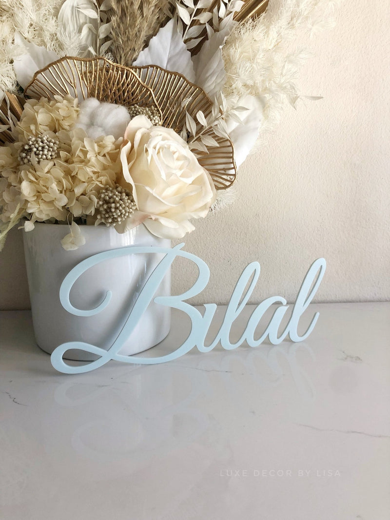 COLOUR Acrylic Names + Words - Luxe Decor by Lisa