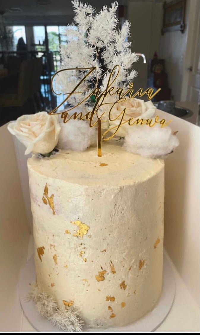 Custom 2 - 3 Word Cake Toppers - Luxe Decor by Lisa