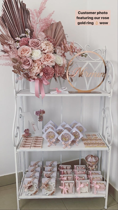 Custom Acrylic Ring - Freestanding 30cm - Luxe Decor by Lisa