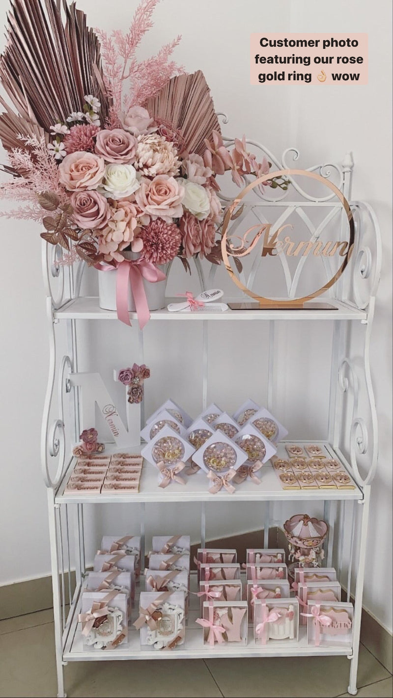 Custom Acrylic Ring - Freestanding 30cm - Luxe Decor by Lisa