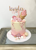 Custom Age Cake Topper - Luxe Decor by Lisa