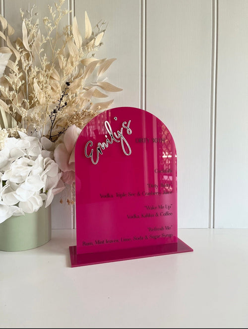 Custom Bar Sign - Arched - Luxe Decor by Lisa