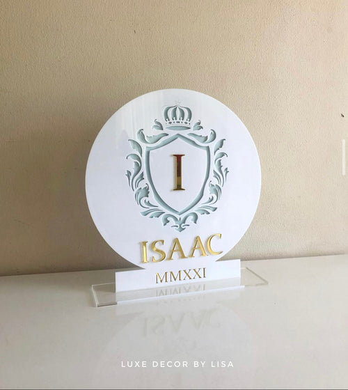 Custom Layered Acrylic Freestading Sign - Luxe Decor by Lisa