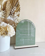 Custom Menu Sign - Arch - Luxe Decor by Lisa