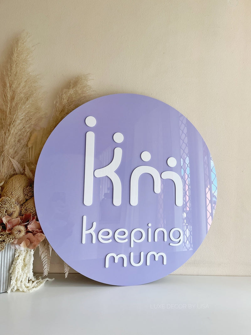 Custom Round Logo Business Signage - Luxe Decor by Lisa