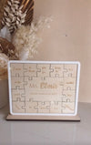 Custom Teachers Puzzle Gift Freestanding - Luxe Decor by Lisa