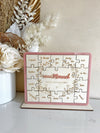 Custom Teachers Puzzle Gift Freestanding Style 2 - Luxe Decor by Lisa