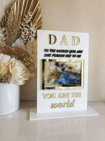 Dad Acrylic 3D Frame Alternative - Luxe Decor by Lisa