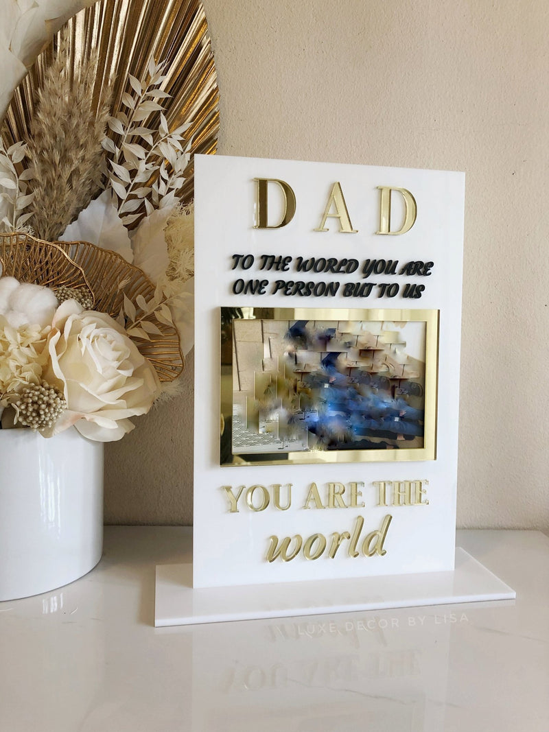 Dad Acrylic 3D Frame Alternative - Luxe Decor by Lisa
