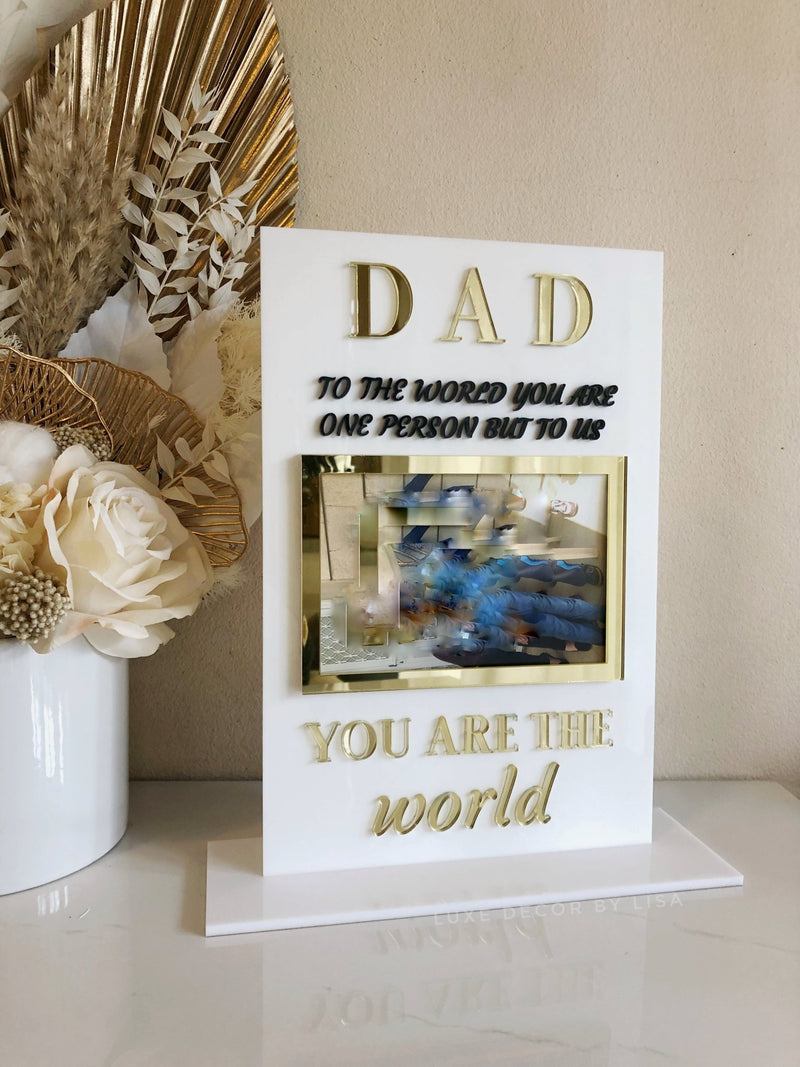 Dad Acrylic 3D Frame Alternative - Luxe Decor by Lisa
